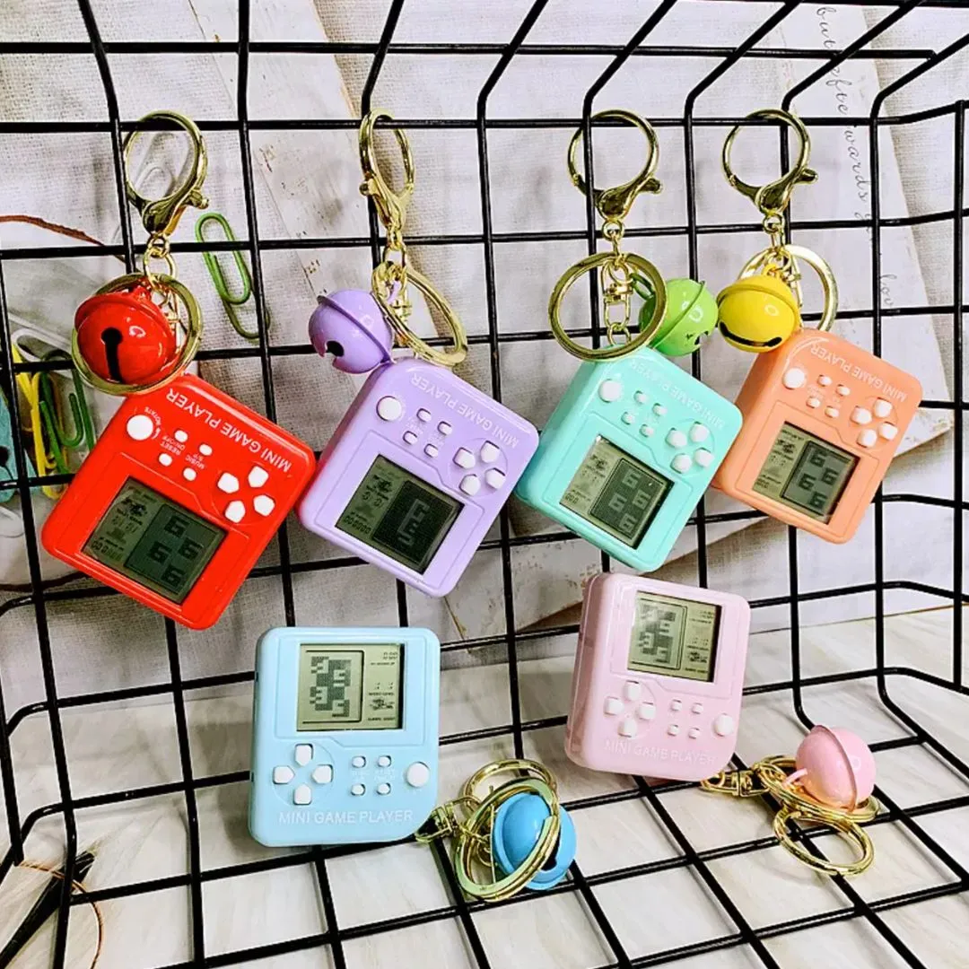 Retro Handheld Game Keychain | Tiny Nostalgic Gaming Console With Keyring
