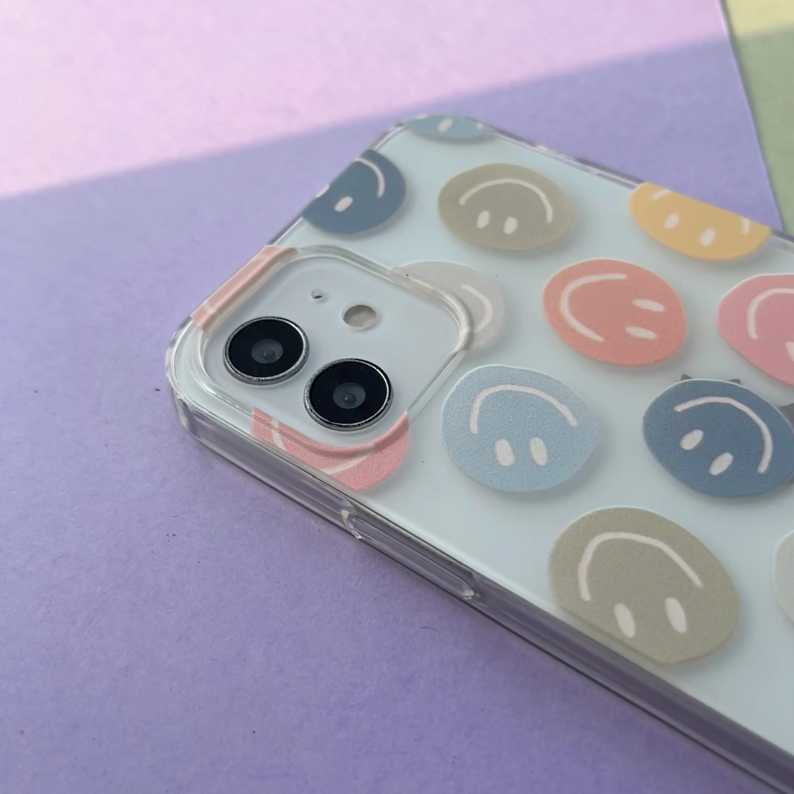 Retro Smilies Clear Case