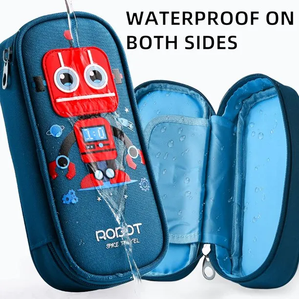 Robot Soft Pencil Case for Kids