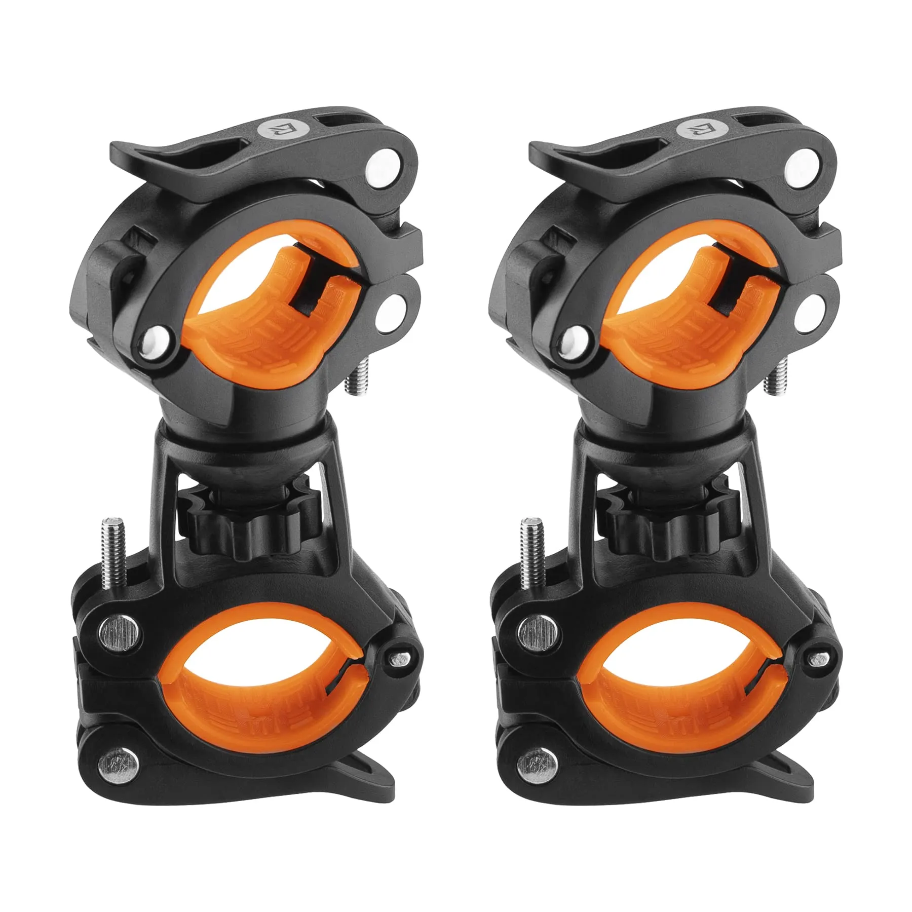 ROCKBROS 360° Rotatable Bike Flashlight Mount for Handlebar Diameter 20-35mm