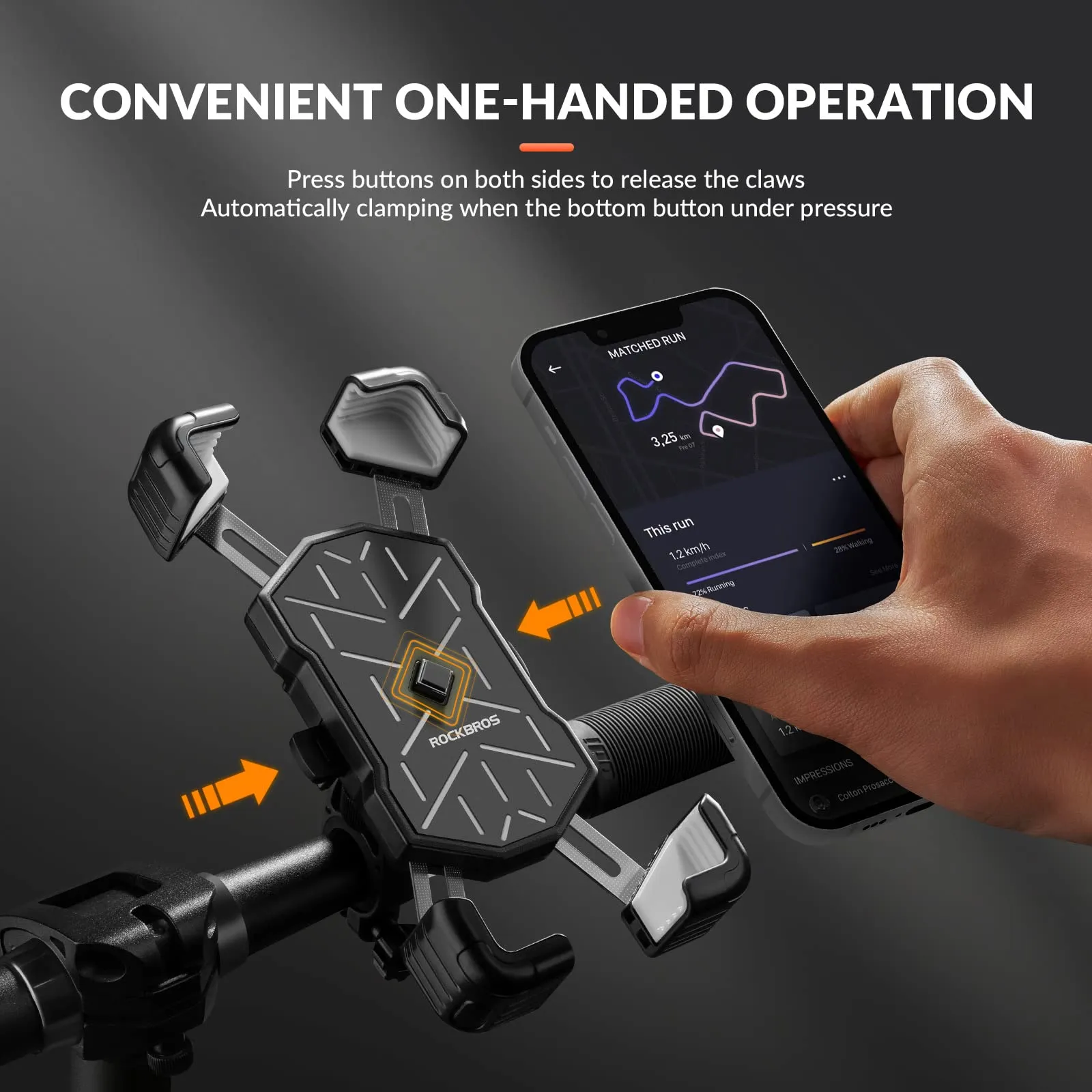 ROCKBROS Bike Mobile Phone Holder 360° Rotatable