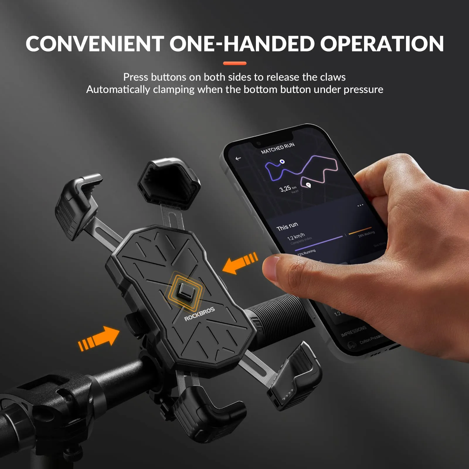ROCKBROS Bike Mobile Phone Holder 360° Rotatable