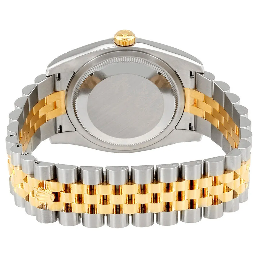 Rolex Datejust 36 Black Dial Stainless Steel and 18K Yellow Gold Jubilee Bracelet Automatic Men's Watch 116203BKJRJ