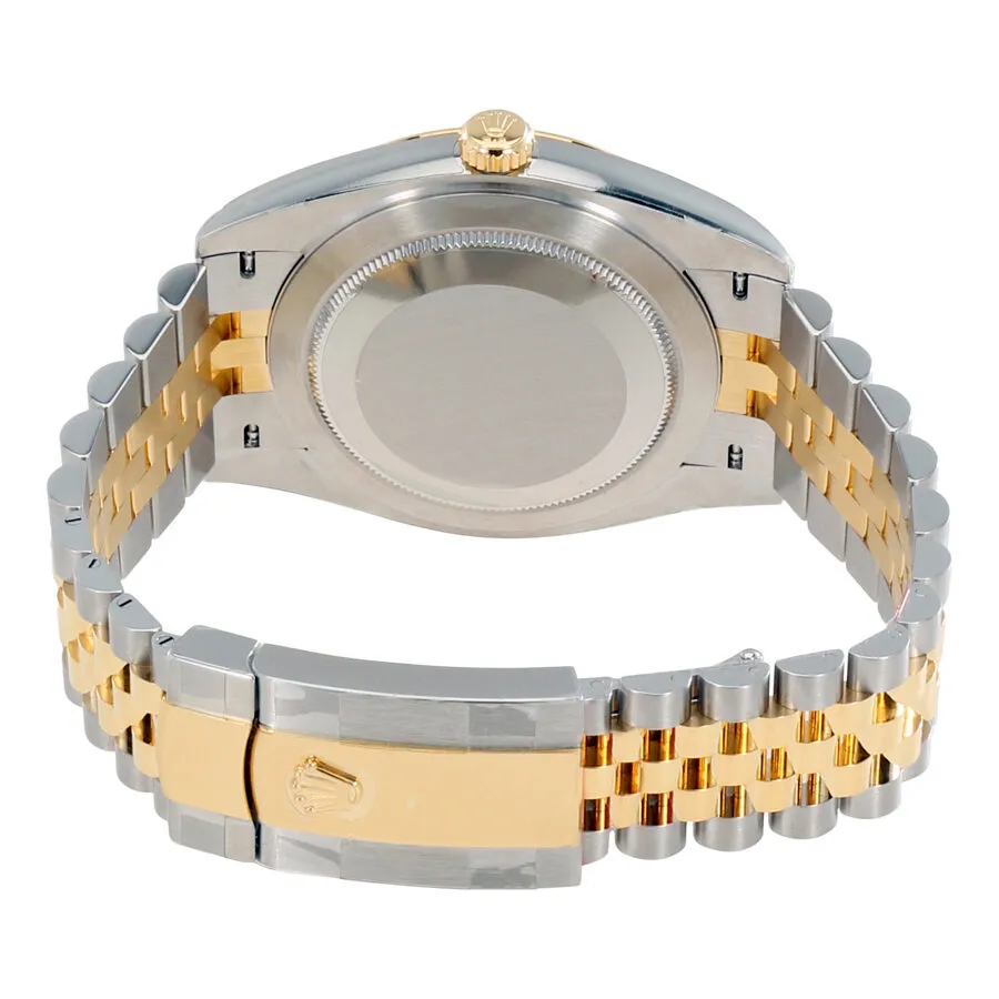 Rolex Datejust 41 Black Diamond Dial Steel and 18K Yellow Gold Jubilee Men's Watch 126303BKDJ