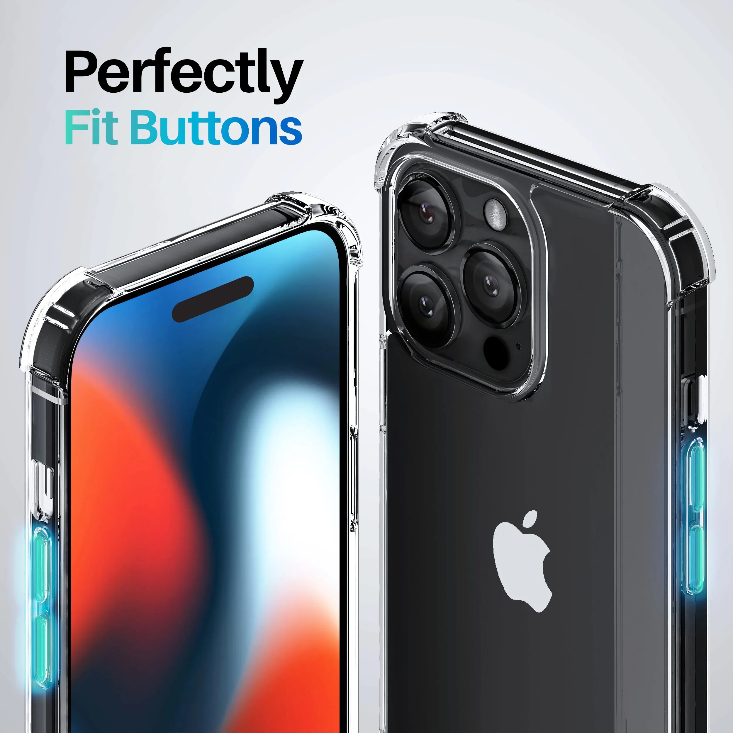 ROOCASE Plexis Clear Case for iPhone 14 Pro Max, 6.7 Inch, Slim Transparent Cover