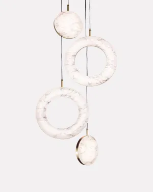 Rosa 4 Cluster Ring Pendant