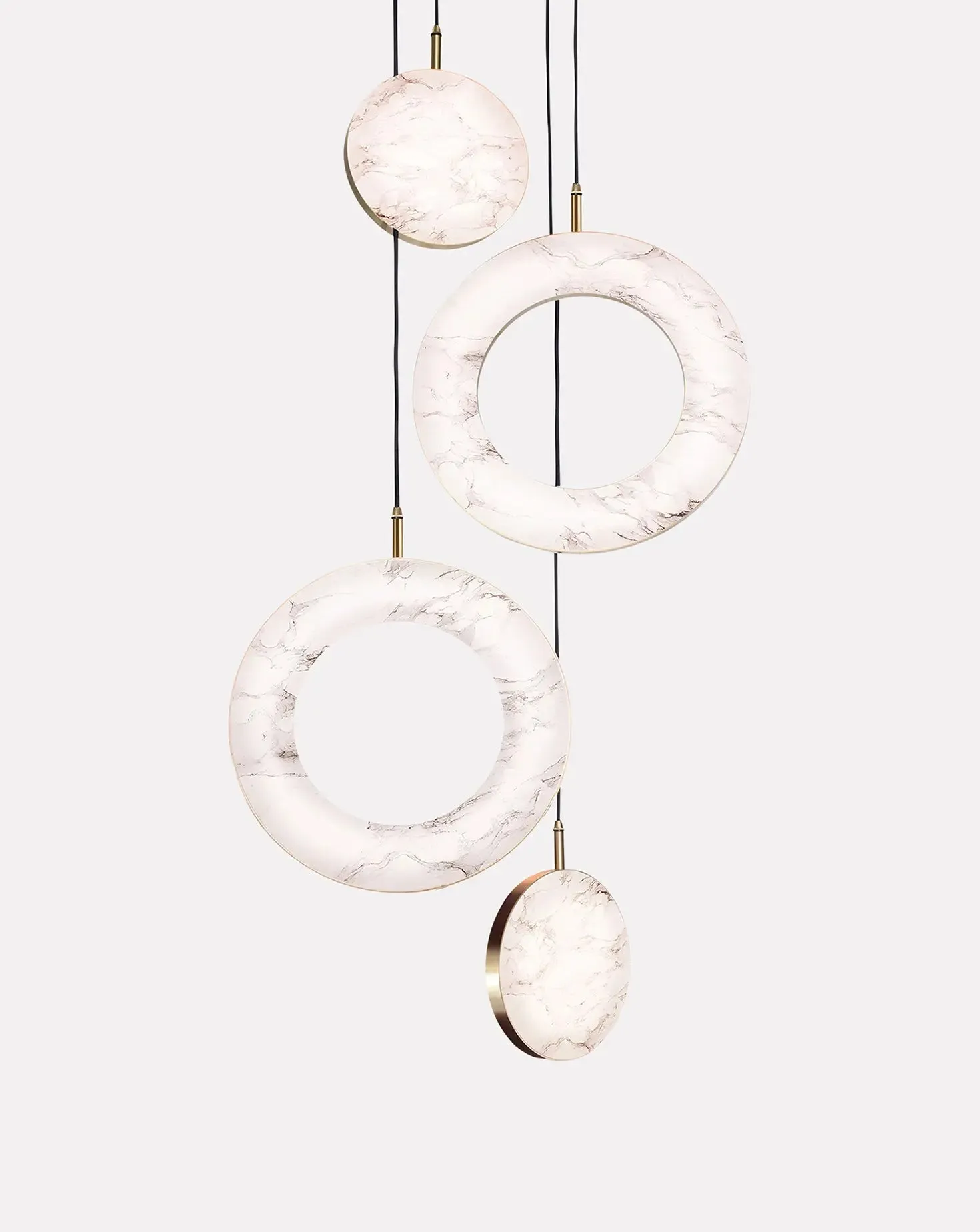 Rosa 4 Cluster Ring Pendant