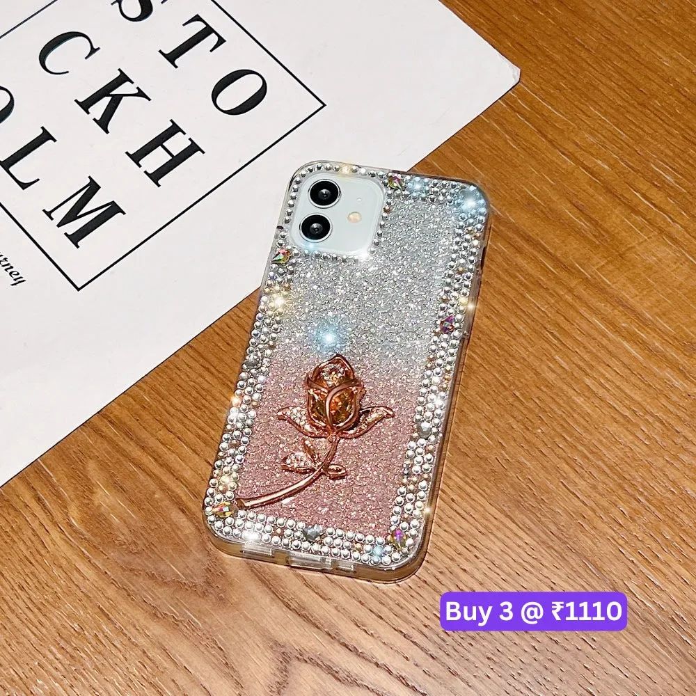 Rose Diamond TPU (Soft) Phone Case - Samsung S24 FE