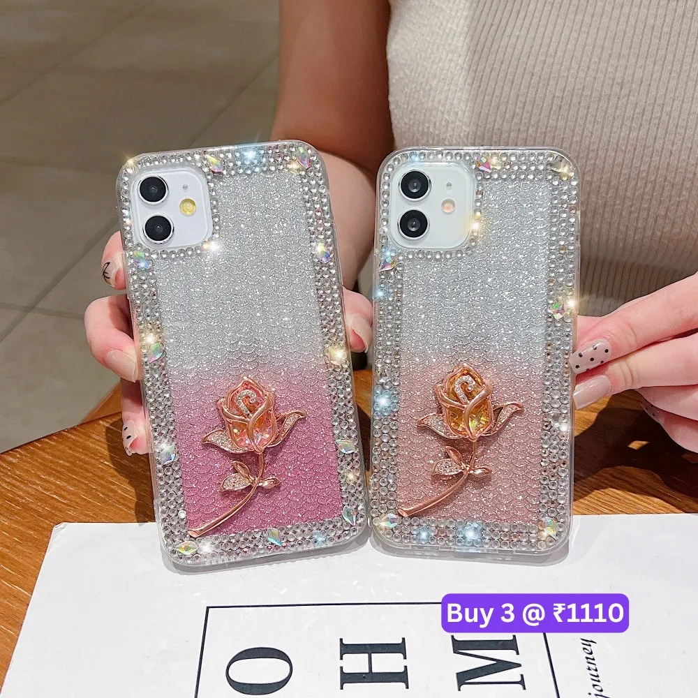 Rose Diamond TPU (Soft) Phone Case - Samsung S24 FE