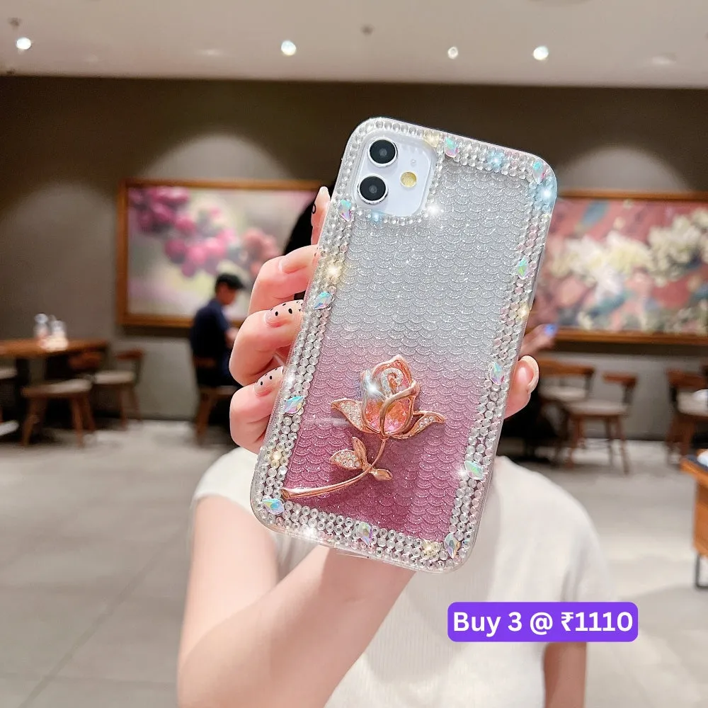 Rose Diamond TPU (Soft) Phone Case - Samsung S24 FE