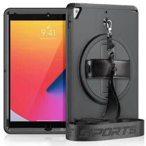 Rotation iPad 9 Kickstand Hand Strap Case