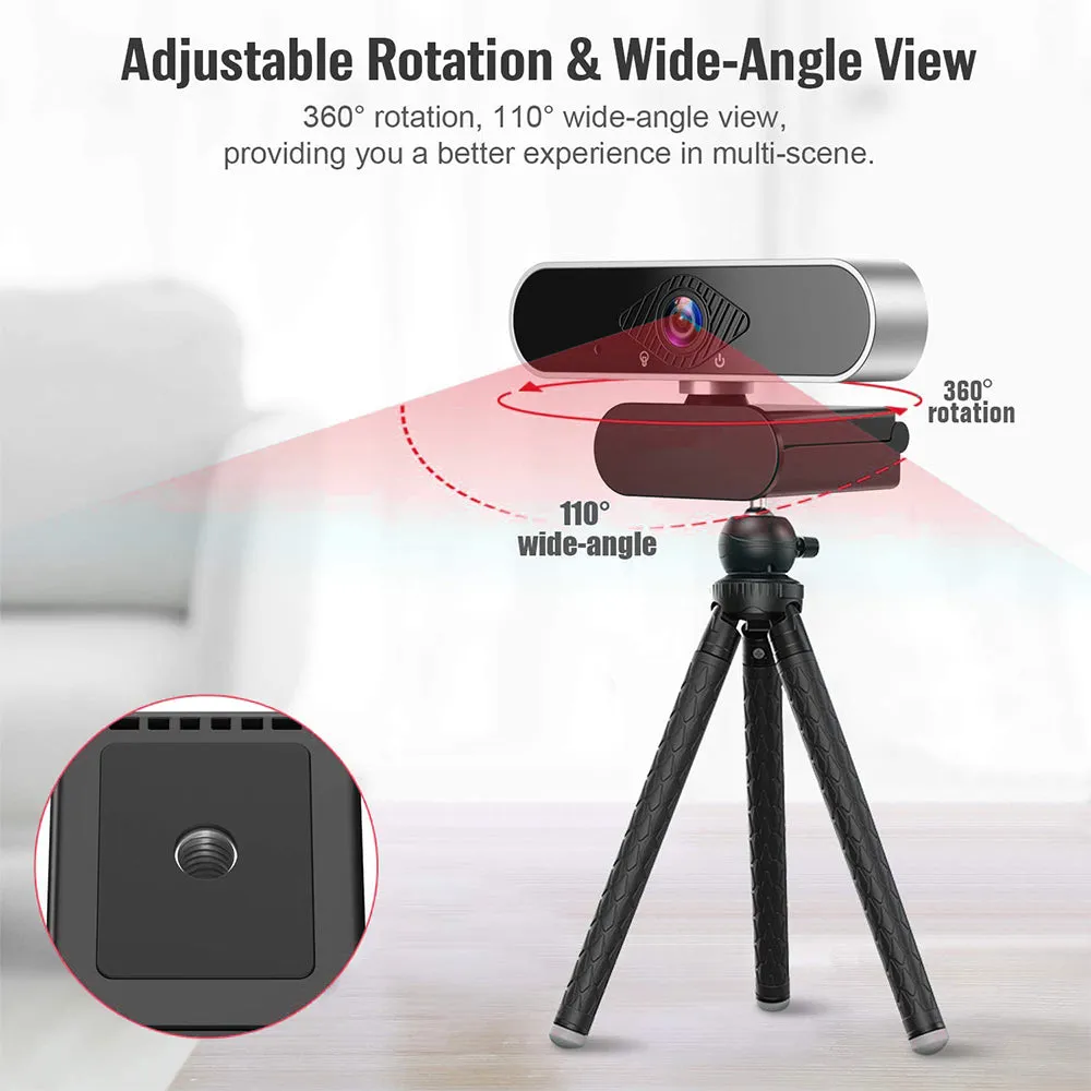 Rotational Webcam with Built-in Mic, HW-1