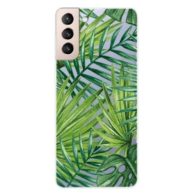 S21 Clear Transparent Soft TPU Themed Cover