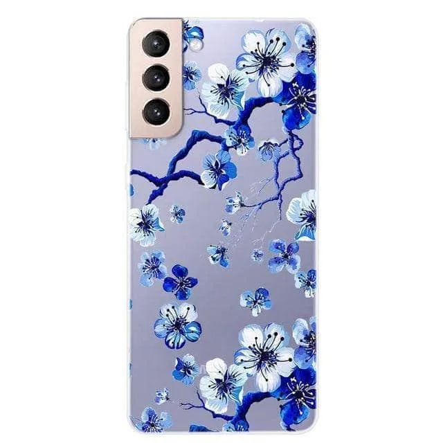 S21 Clear Transparent Soft TPU Themed Cover