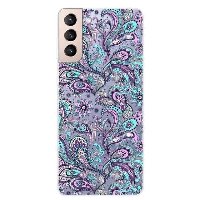 S21 Clear Transparent Soft TPU Themed Cover