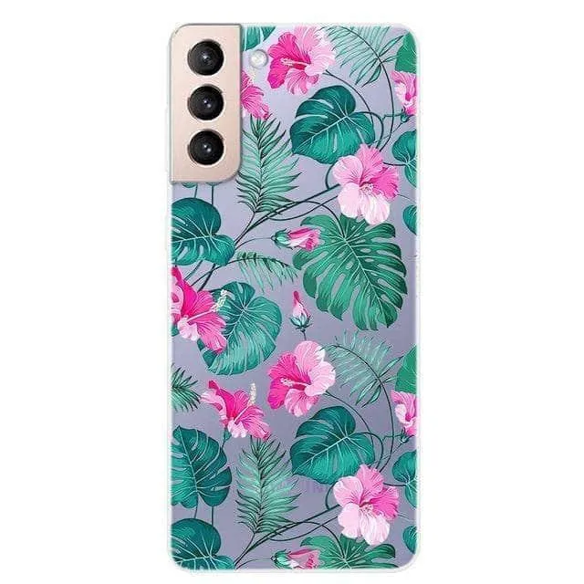 S21 Clear Transparent Soft TPU Themed Cover