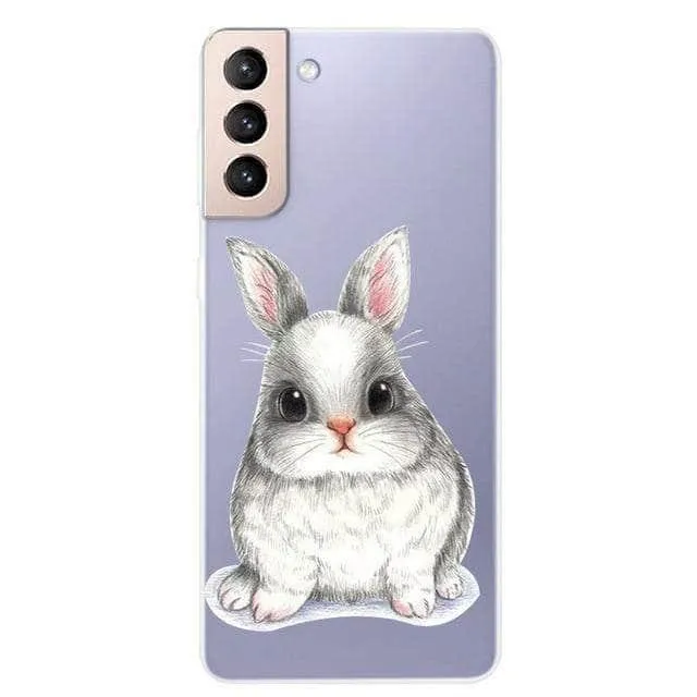 S21 Clear Transparent Soft TPU Themed Cover