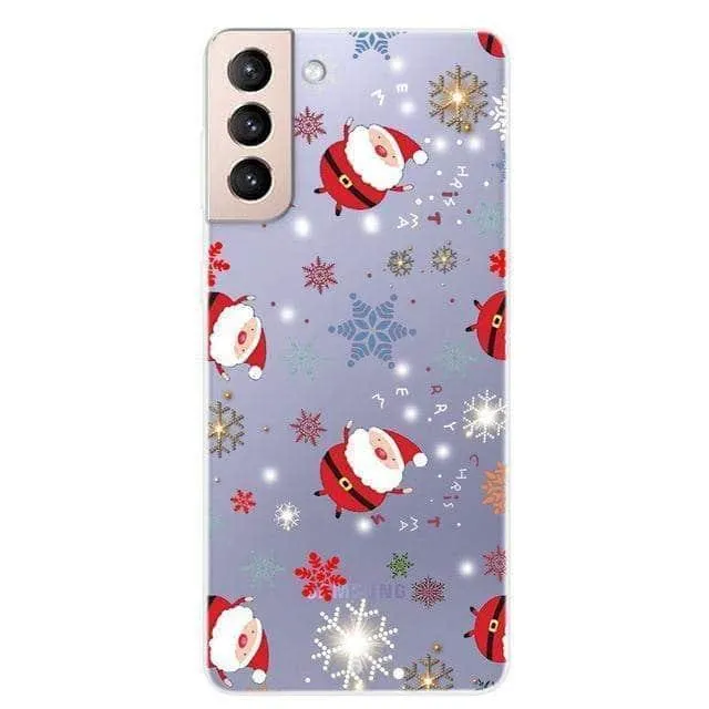 S21 Clear Transparent Soft TPU Themed Cover