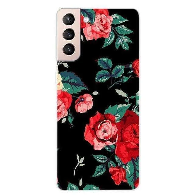 S21 Clear Transparent Soft TPU Themed Cover