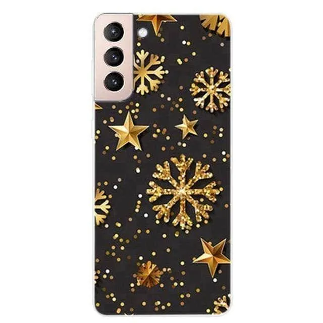 S21 Clear Transparent Soft TPU Themed Cover