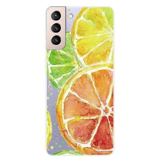 S21 Clear Transparent Soft TPU Themed Cover