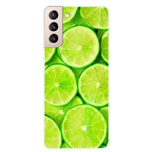 S21 Clear Transparent Soft TPU Themed Cover