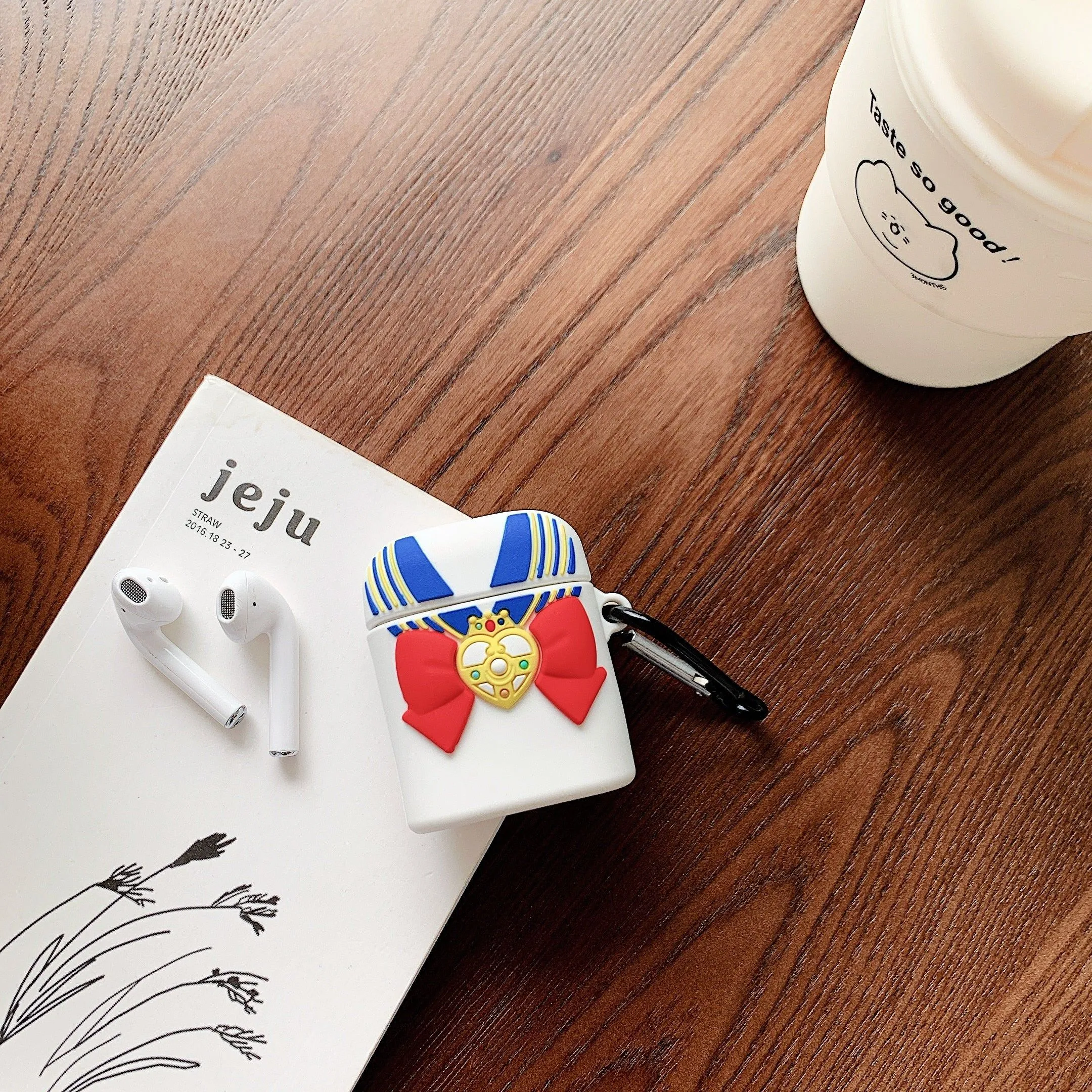 Sailor Moon AirPods Case Cartoon Bowknot PU Leather AirPod Case