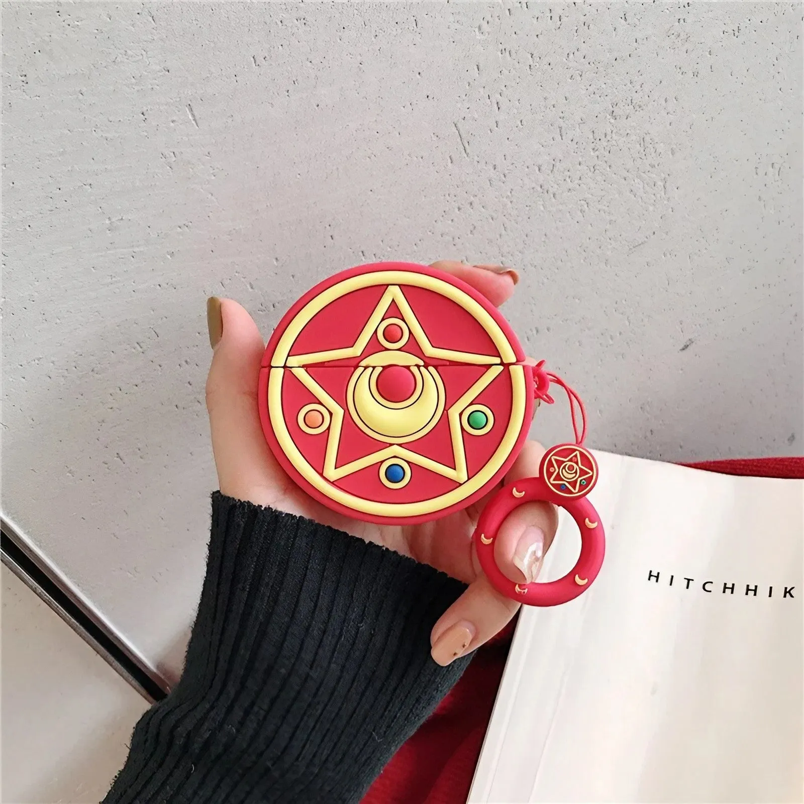 Sailor Moon AirPods Case Pink Silicone AirPods Case for Airpods 1 2 3 Pro