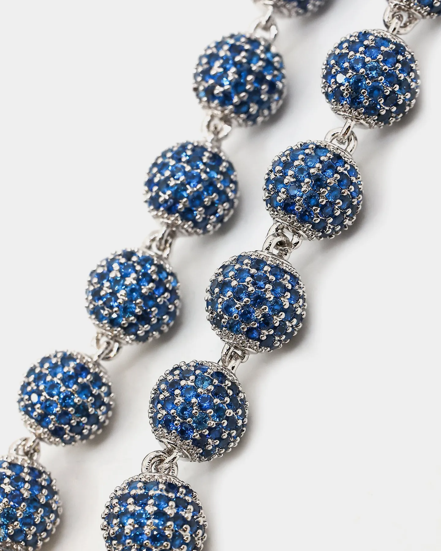 Saint Morta Iced Baller Bracelet Blue Iced Gold