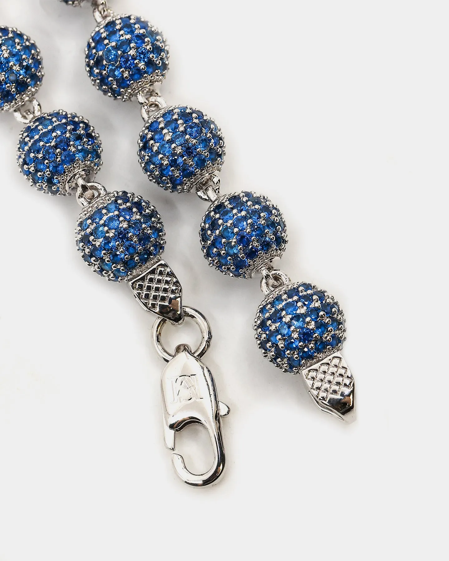 Saint Morta Iced Baller Bracelet Blue Iced Gold