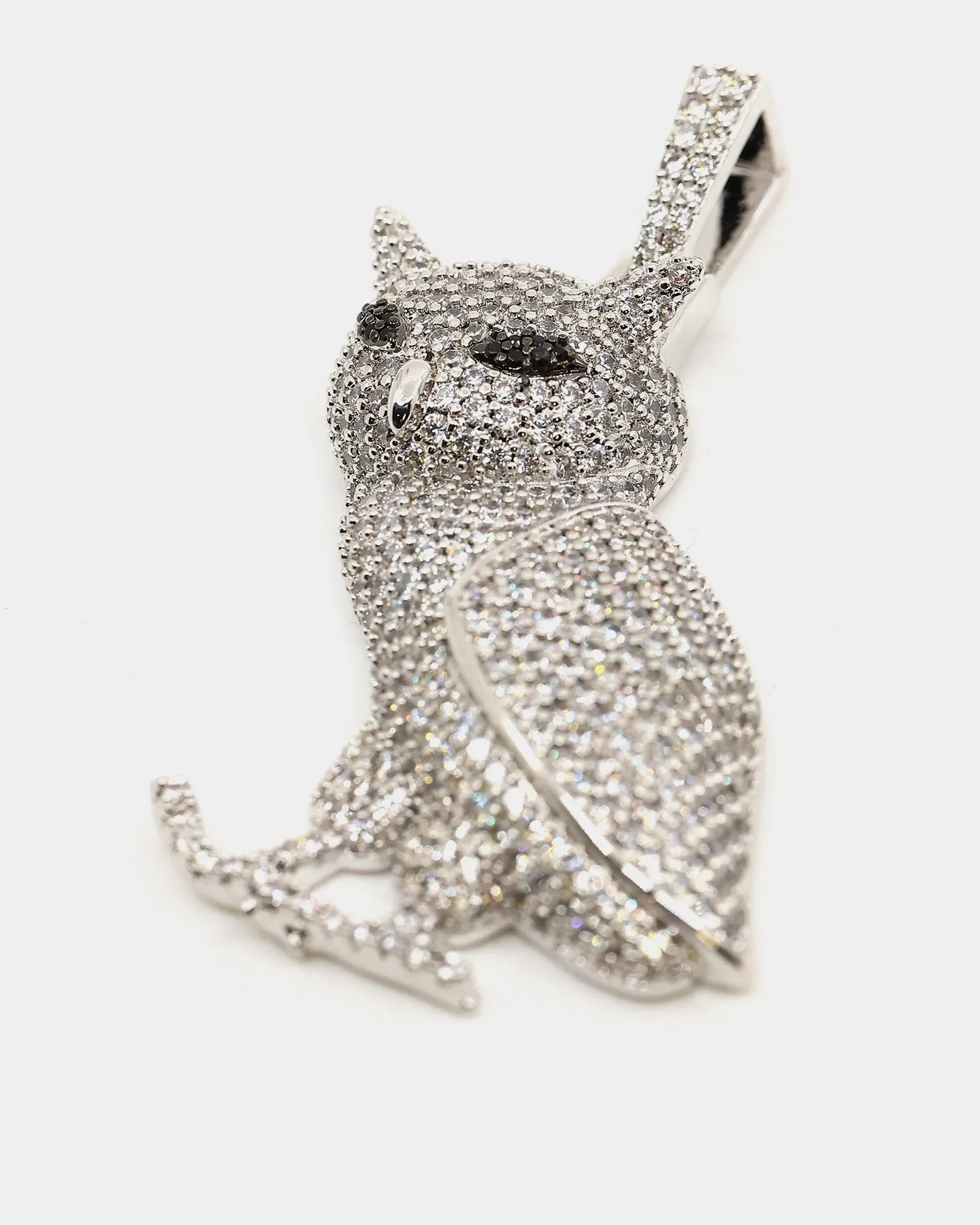 Saint Morta Wisdom Pendant Iced White Gold
