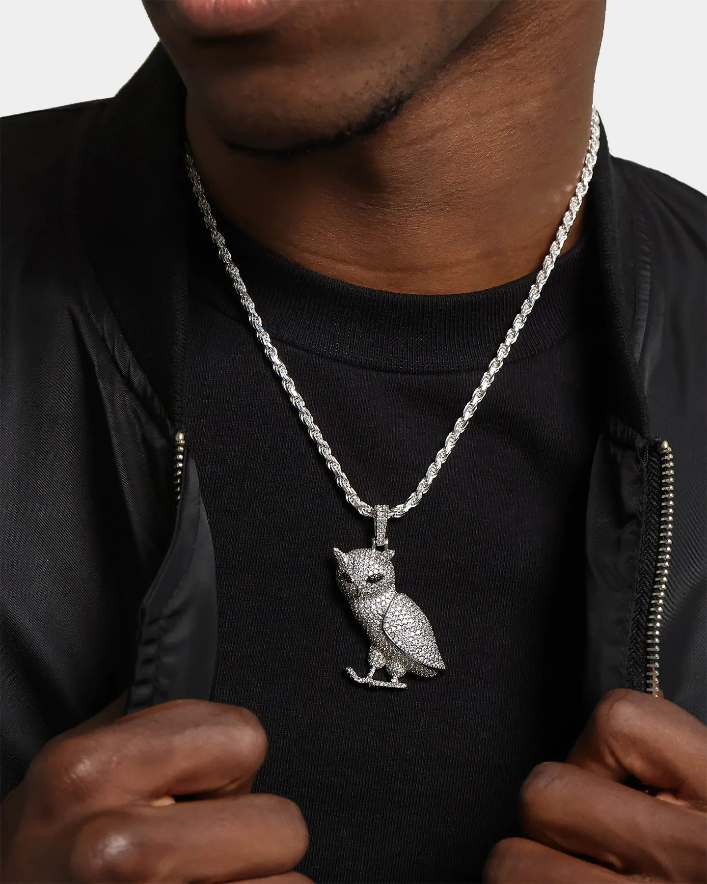 Saint Morta Wisdom Pendant Iced White Gold