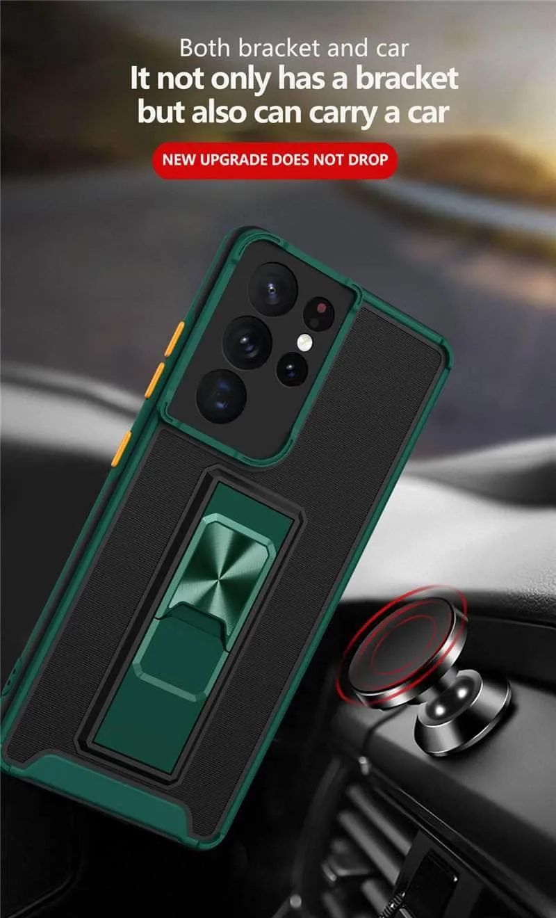 Samsung Galaxy A02S Luxury Shockproof Magnetic Holder Case