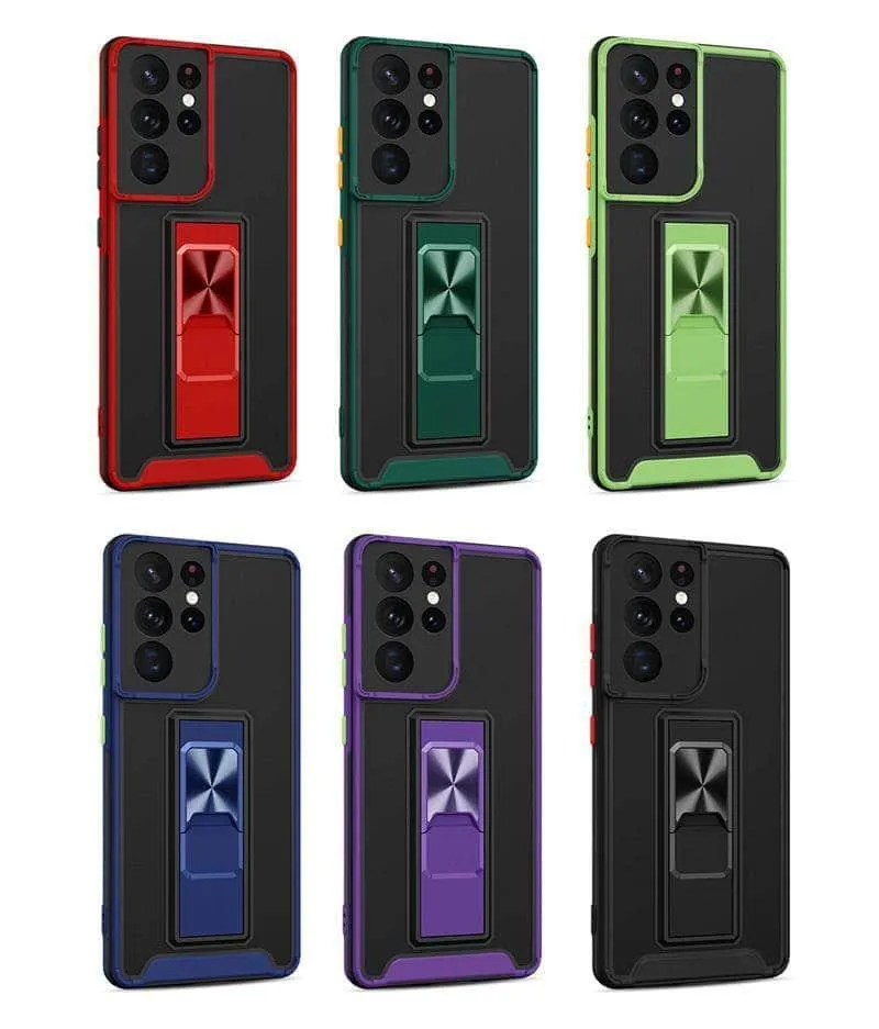 Samsung Galaxy A02S Luxury Shockproof Magnetic Holder Case