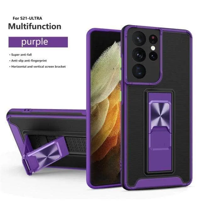 Samsung Galaxy A02S Luxury Shockproof Magnetic Holder Case
