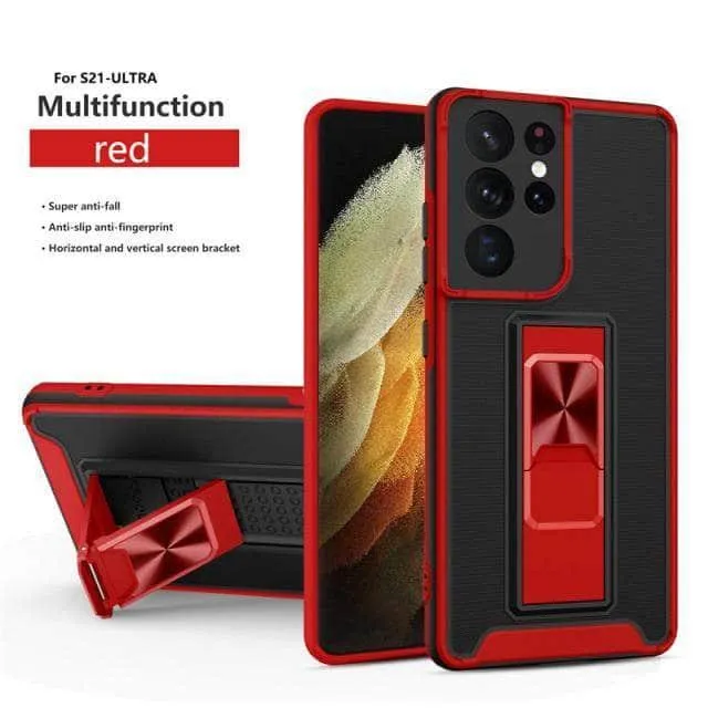Samsung Galaxy A02S Luxury Shockproof Magnetic Holder Case