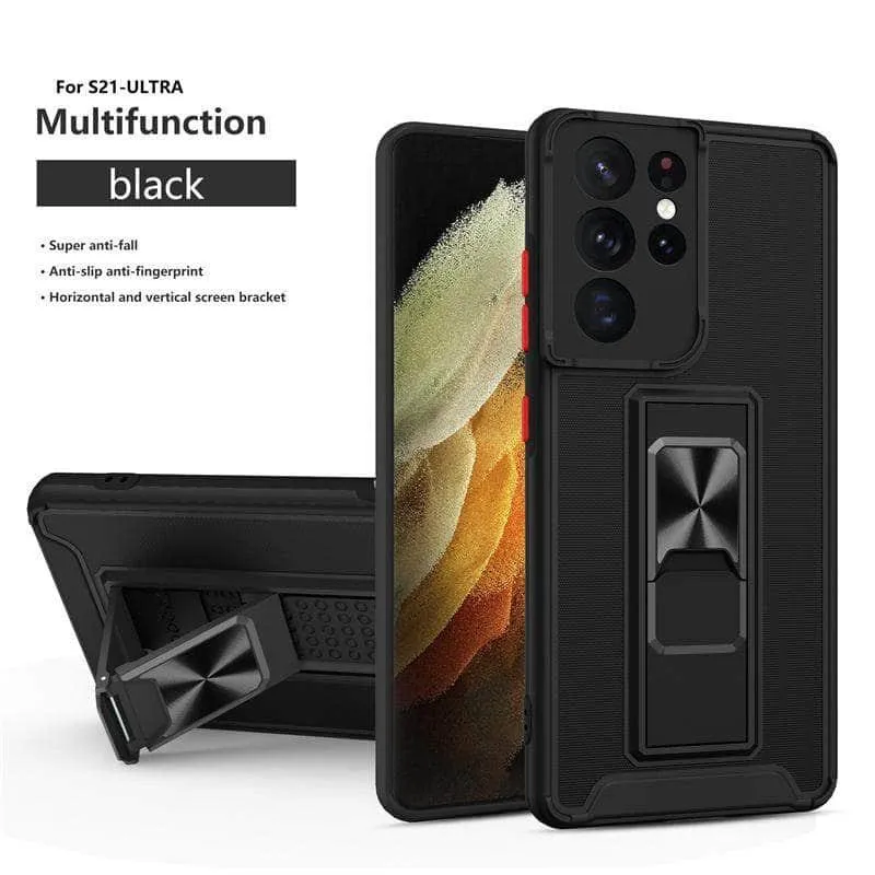Samsung Galaxy A02S Luxury Shockproof Magnetic Holder Case