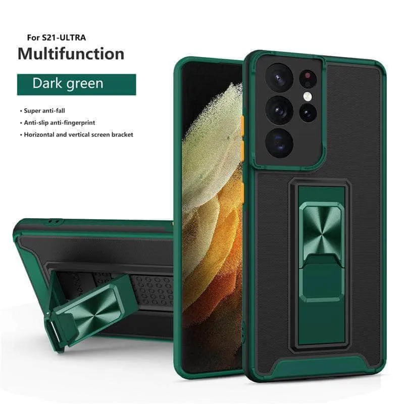 Samsung Galaxy A12 Luxury Shockproof Magnetic Holder Case