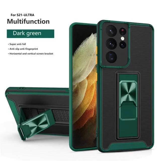Samsung Galaxy A12 Luxury Shockproof Magnetic Holder Case