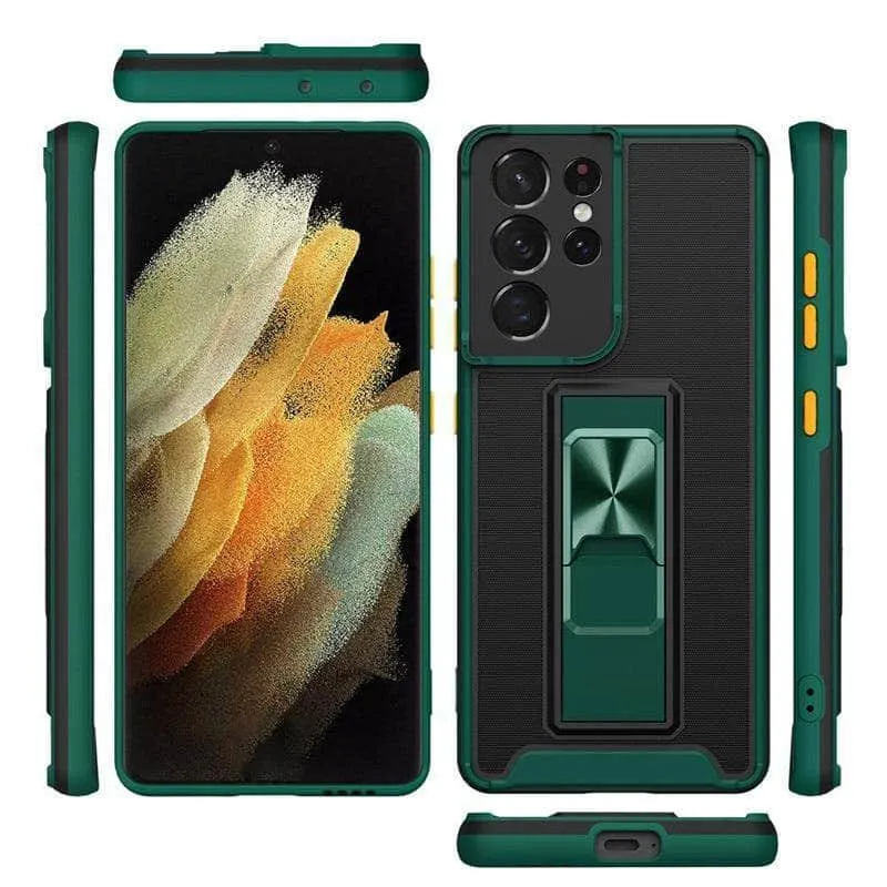 Samsung Galaxy A12 Luxury Shockproof Magnetic Holder Case