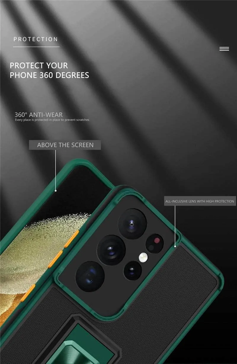 Samsung Galaxy A12 Luxury Shockproof Magnetic Holder Case