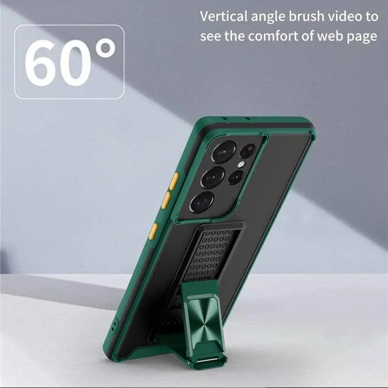 Samsung Galaxy A12 Luxury Shockproof Magnetic Holder Case