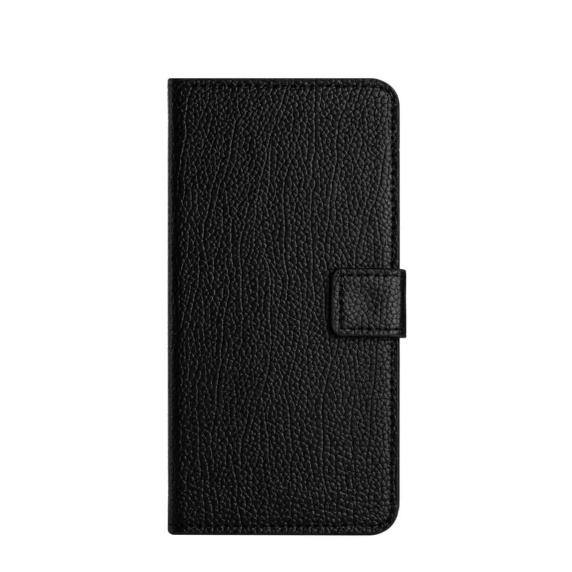 Samsung Galaxy A15 Leather Case Flip Cover Litchi Look - Black