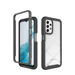 Samsung Galaxy A23 5G / A23 4G Hybrid 2in1 Cover Shock Proof   Acrylic Back - Black