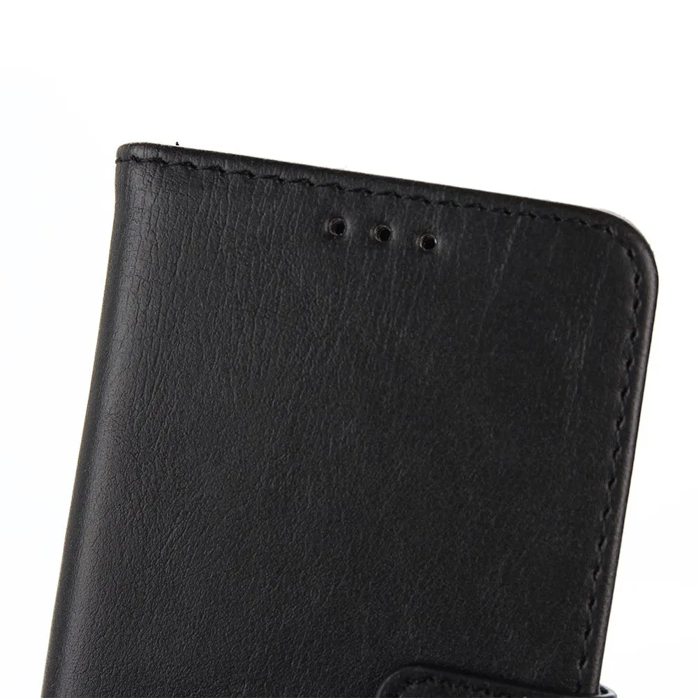 Samsung Galaxy A3 (2017) leather case cover with card holder - Black