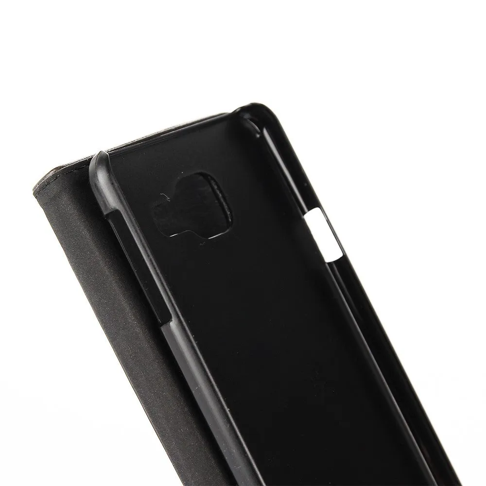 Samsung Galaxy A3 (2017) leather case cover with card holder - Black