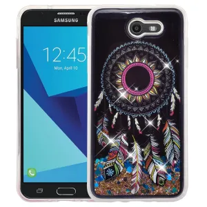 Samsung Galaxy J7 (2017) / J7 Sky Pro / J7 Perx / J7 V / J7 Prime / Galaxy Halo Case, Luxury Bling Glitter Liquid Quicksand Cover - Dream Catcher