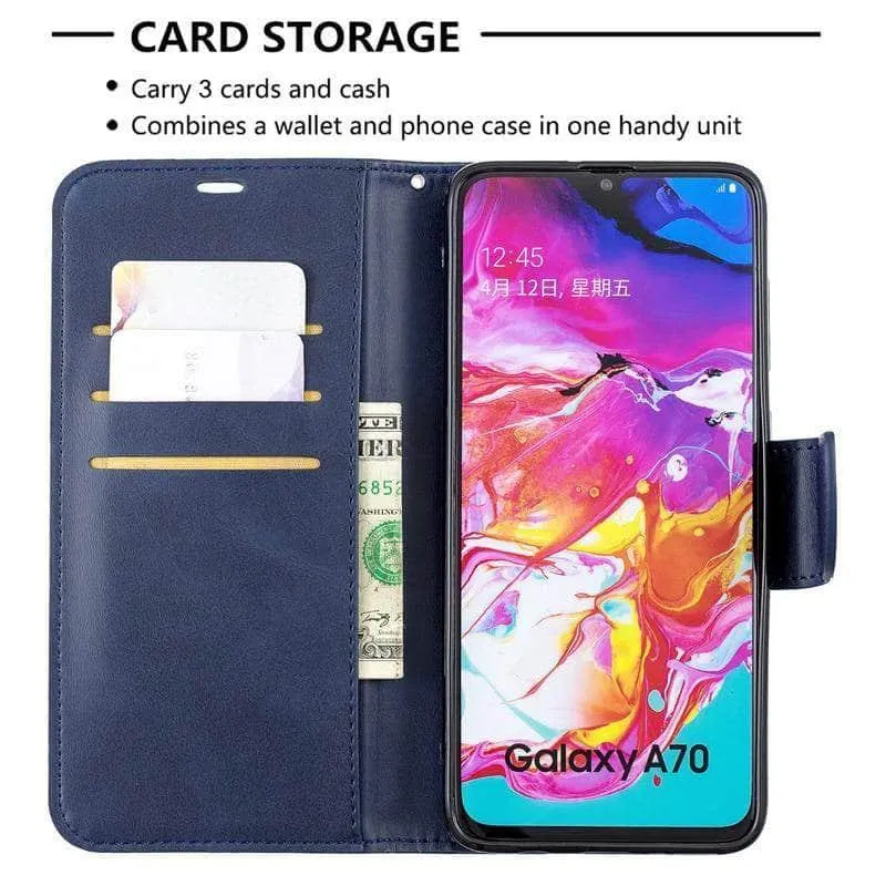 Samsung Galaxy Note 10 Plus A70 A20E A50 A40 A30 A10 J6 J4 Plus Vintage Flip Book Case