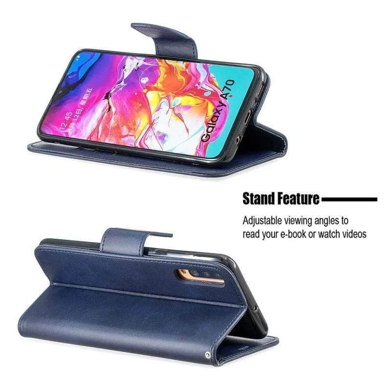 Samsung Galaxy Note 10 Plus A70 A20E A50 A40 A30 A10 J6 J4 Plus Vintage Flip Book Case