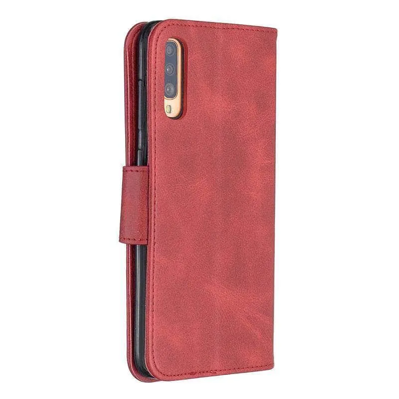 Samsung Galaxy Note 10 Plus A70 A20E A50 A40 A30 A10 J6 J4 Plus Vintage Flip Book Case